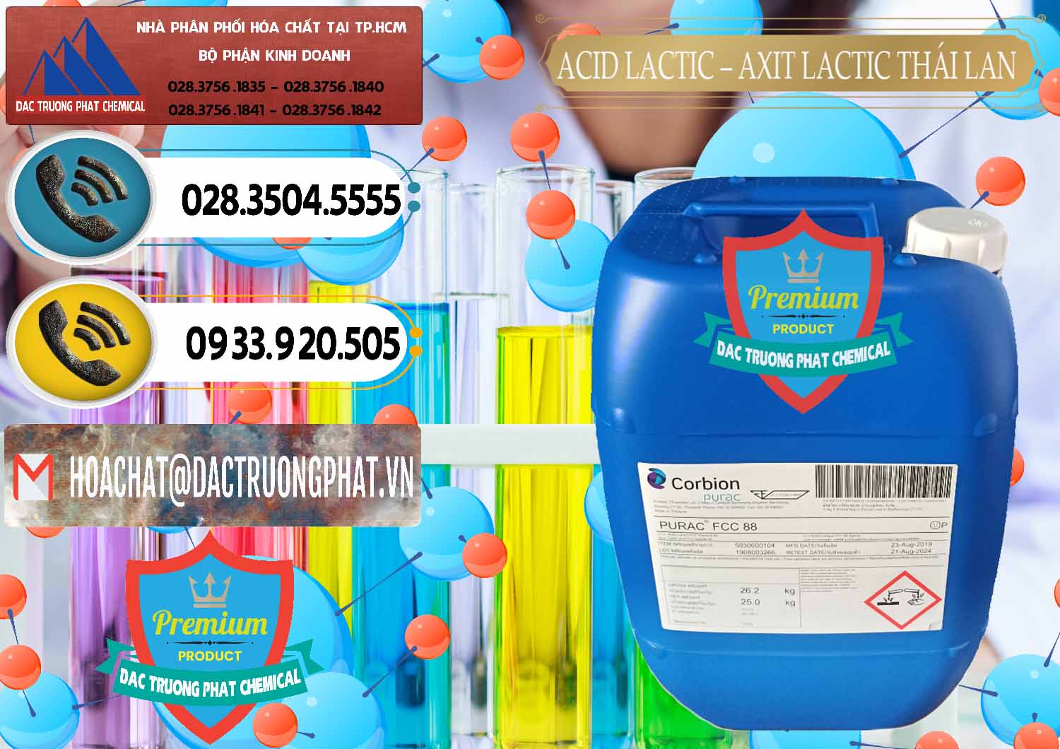 Nơi chuyên nhập khẩu & bán Acid Lactic – Axit Lactic Thái Lan Purac FCC 88 - 0012 - Chuyên cung cấp ( nhập khẩu ) hóa chất tại TP.HCM - hoachatdetnhuom.vn
