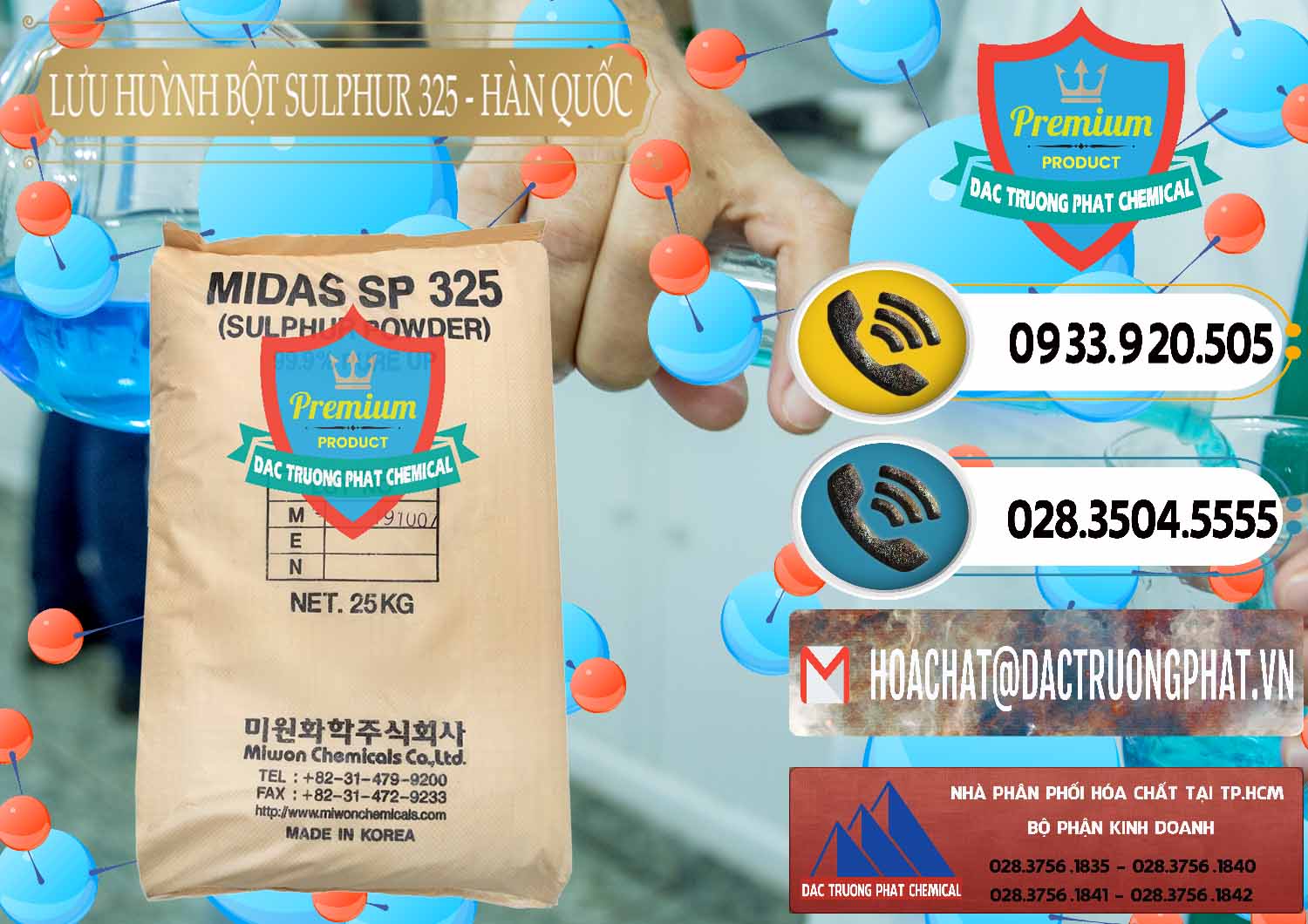Công ty bán _ cung ứng Lưu huỳnh Bột - Sulfur Powder Midas SP 325 Hàn Quốc Korea - 0198 - Cty chuyên cung cấp - nhập khẩu hóa chất tại TP.HCM - hoachatdetnhuom.vn