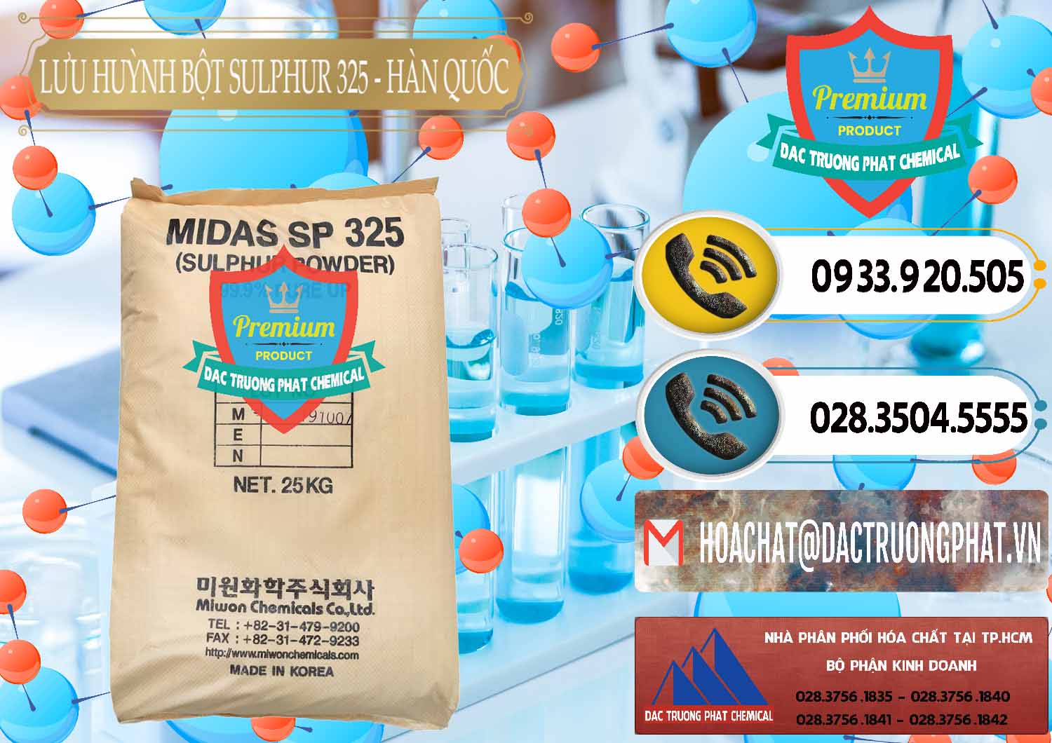 Nơi chuyên cung ứng & bán Lưu huỳnh Bột - Sulfur Powder Midas SP 325 Hàn Quốc Korea - 0198 - Đơn vị chuyên cung cấp _ nhập khẩu hóa chất tại TP.HCM - hoachatdetnhuom.vn