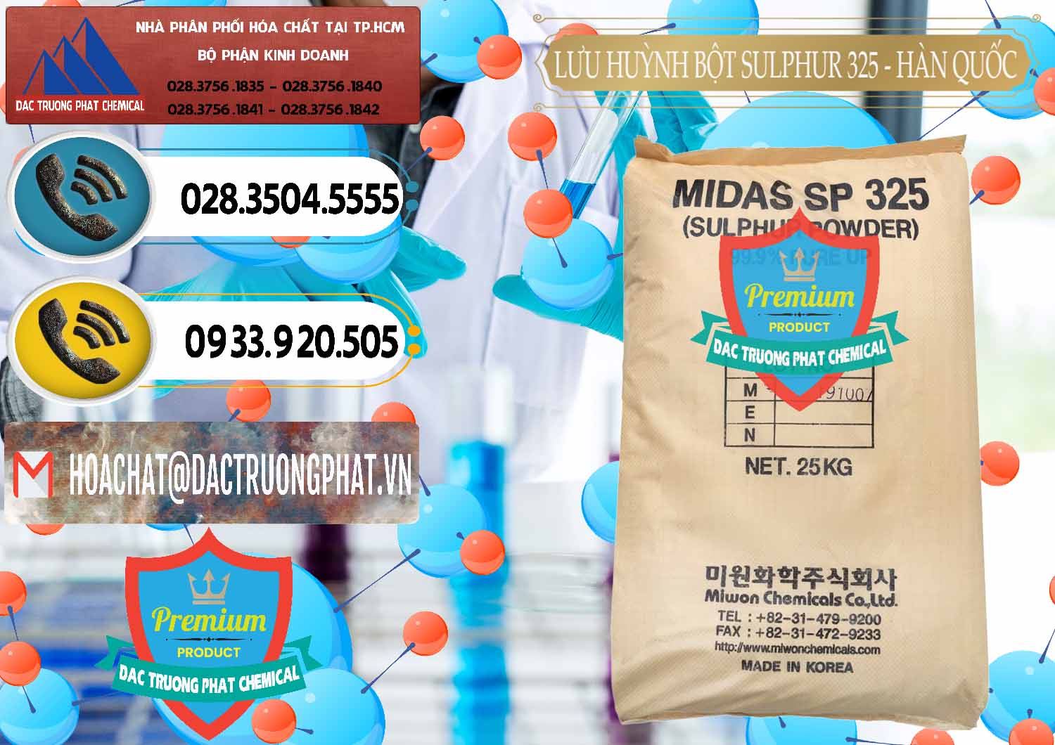 Công ty chuyên bán ( cung cấp ) Lưu huỳnh Bột - Sulfur Powder Midas SP 325 Hàn Quốc Korea - 0198 - Cty chuyên nhập khẩu _ phân phối hóa chất tại TP.HCM - hoachatdetnhuom.vn