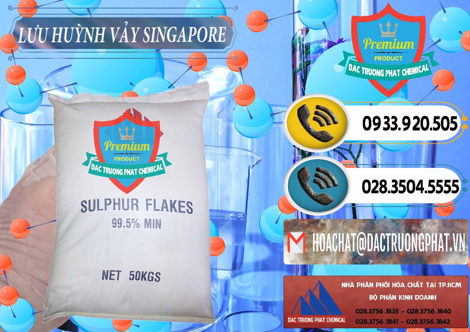 Chuyên nhập khẩu - bán Lưu huỳnh Vảy - Sulfur Flakes Singapore - 0346 - Cty chuyên nhập khẩu và phân phối hóa chất tại TP.HCM - hoachatdetnhuom.vn