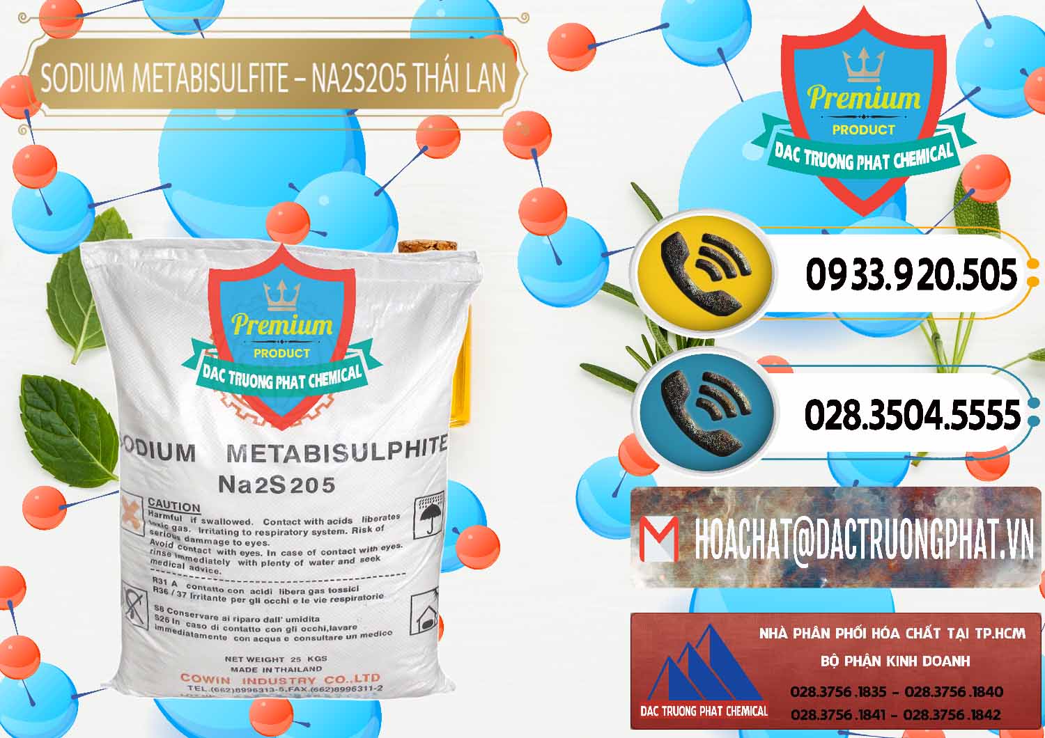Cty bán ( cung ứng ) Sodium Metabisulfite - NA2S2O5 Thái Lan Cowin - 0145 - Công ty chuyên nhập khẩu - phân phối hóa chất tại TP.HCM - hoachatdetnhuom.vn