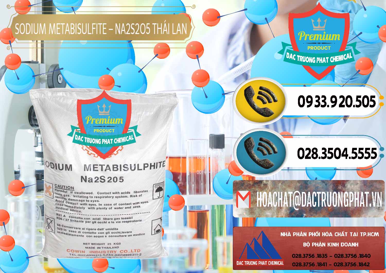 Đơn vị chuyên cung ứng - bán Sodium Metabisulfite - NA2S2O5 Thái Lan Cowin - 0145 - Đơn vị phân phối & cung cấp hóa chất tại TP.HCM - hoachatdetnhuom.vn