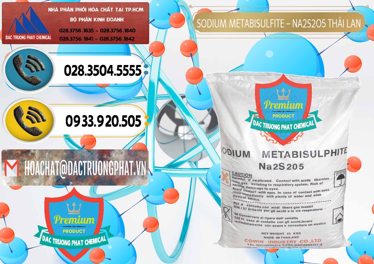 Đơn vị nhập khẩu và bán Sodium Metabisulfite - NA2S2O5 Thái Lan Cowin - 0145 - Cty kinh doanh ( cung cấp ) hóa chất tại TP.HCM - hoachatdetnhuom.vn
