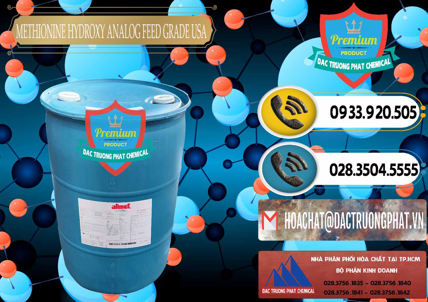 Cty nhập khẩu _ bán Methionine Nước - Dạng Lỏng Novus Alimet Mỹ USA - 0316 - Nơi phân phối _ kinh doanh hóa chất tại TP.HCM - hoachatdetnhuom.vn