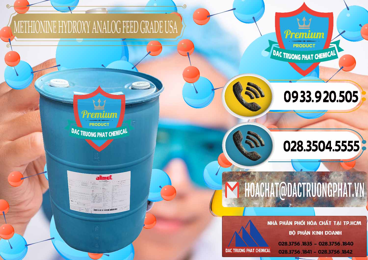 Công ty bán và cung cấp Methionine Nước - Dạng Lỏng Novus Alimet Mỹ USA - 0316 - Cty chuyên cung ứng & phân phối hóa chất tại TP.HCM - hoachatdetnhuom.vn