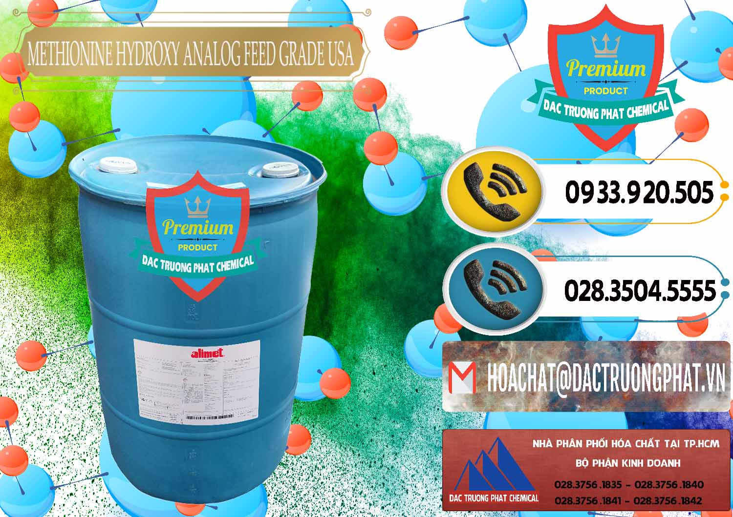 Công ty kinh doanh & bán Methionine Nước - Dạng Lỏng Novus Alimet Mỹ USA - 0316 - Nhà phân phối - cung cấp hóa chất tại TP.HCM - hoachatdetnhuom.vn