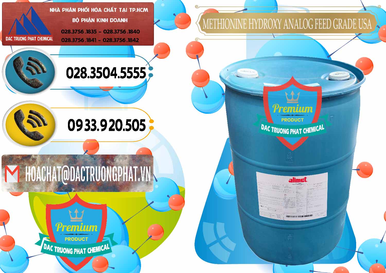 Cty chuyên phân phối - bán Methionine Nước - Dạng Lỏng Novus Alimet Mỹ USA - 0316 - Nơi chuyên cung cấp & nhập khẩu hóa chất tại TP.HCM - hoachatdetnhuom.vn