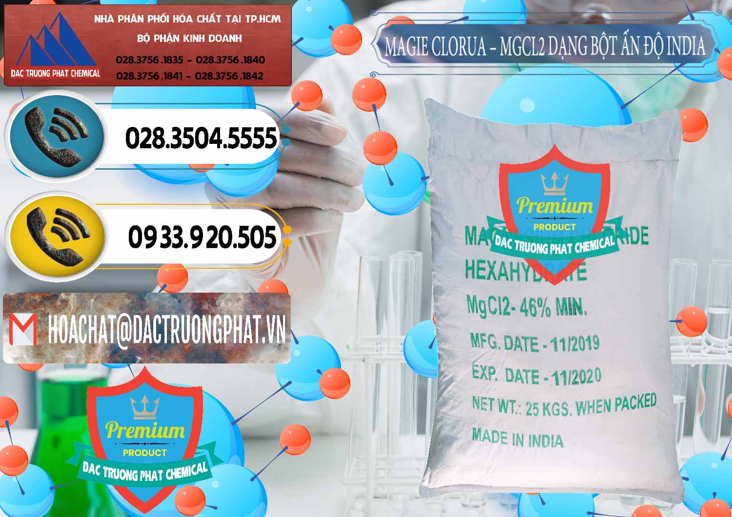 Bán ( cung cấp ) Magie Clorua – MGCL2 96% Dạng Bột Ấn Độ India - 0206 - Công ty phân phối _ bán hóa chất tại TP.HCM - hoachatdetnhuom.vn