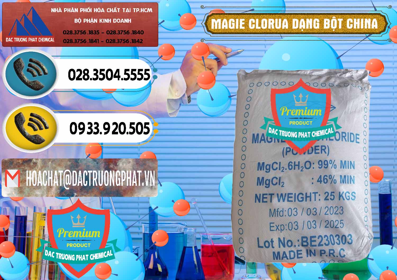 Công ty nhập khẩu - bán Magie Clorua – MGCL2 96% Dạng Bột Logo Kim Cương Trung Quốc China - 0387 - Nơi chuyên cung cấp ( nhập khẩu ) hóa chất tại TP.HCM - hoachatdetnhuom.vn
