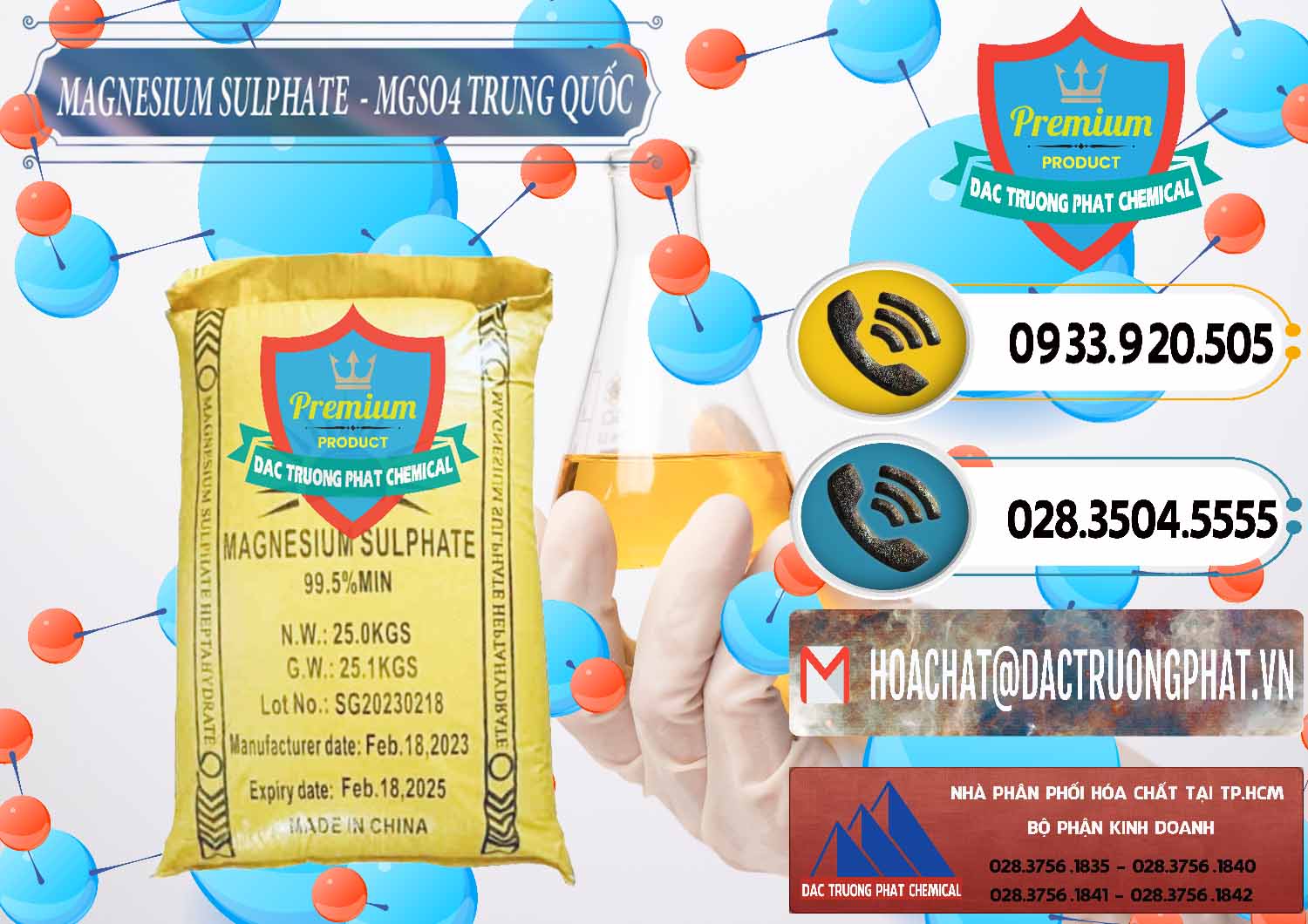Công ty cung cấp _ bán MGSO4.7H2O – Magnesium Sulphate Heptahydrate Logo Mặt Trời Trung Quốc China - 0391 - Đơn vị bán và cung cấp hóa chất tại TP.HCM - hoachatdetnhuom.vn