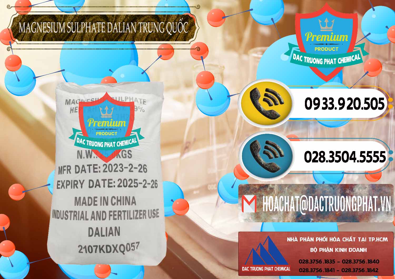 Nhà nhập khẩu & bán MGSO4.7H2O – Magnesium Sulphate Heptahydrate Dalian Trung Quốc China - 0393 - Đơn vị cung cấp ( phân phối ) hóa chất tại TP.HCM - hoachatdetnhuom.vn