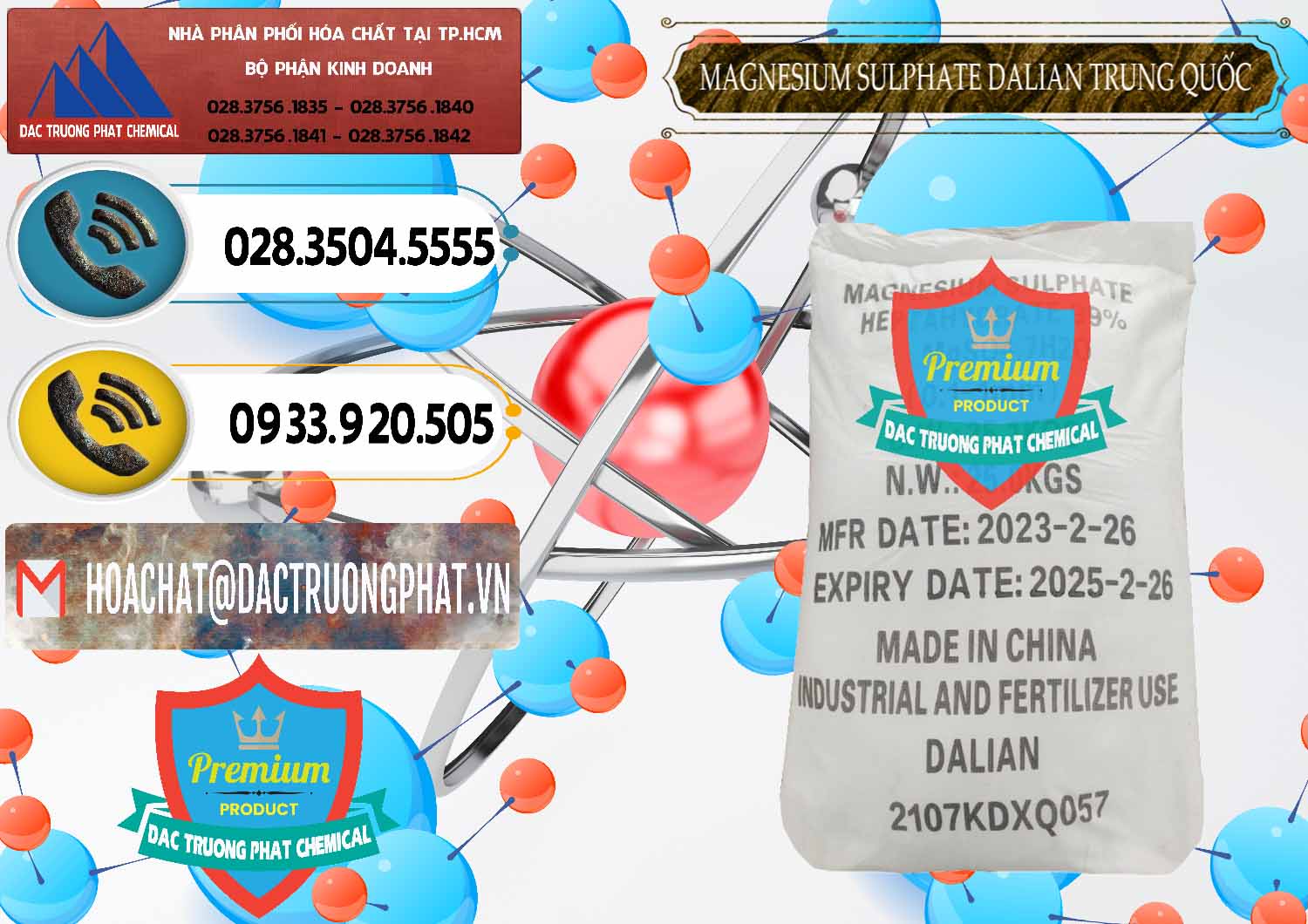Chuyên phân phối _ bán MGSO4.7H2O – Magnesium Sulphate Heptahydrate Dalian Trung Quốc China - 0393 - Công ty chuyên nhập khẩu và phân phối hóa chất tại TP.HCM - hoachatdetnhuom.vn