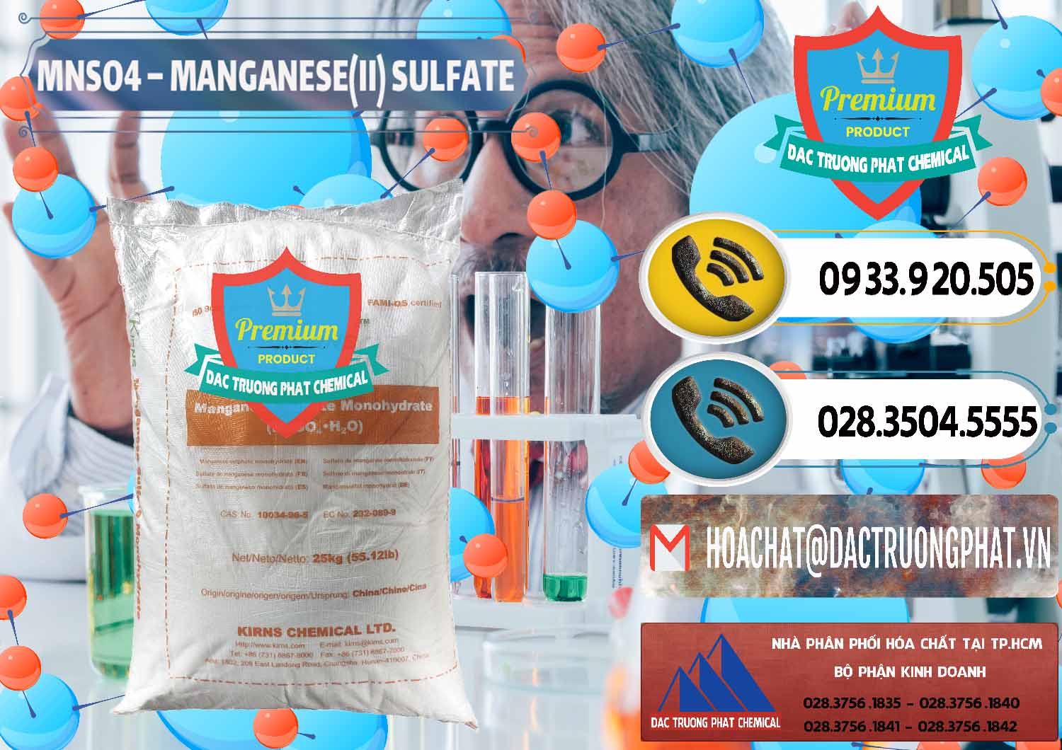 Công ty kinh doanh - bán MNSO4 – Manganese (II) Sulfate Kirns Trung Quốc China - 0095 - Phân phối & cung cấp hóa chất tại TP.HCM - hoachatdetnhuom.vn