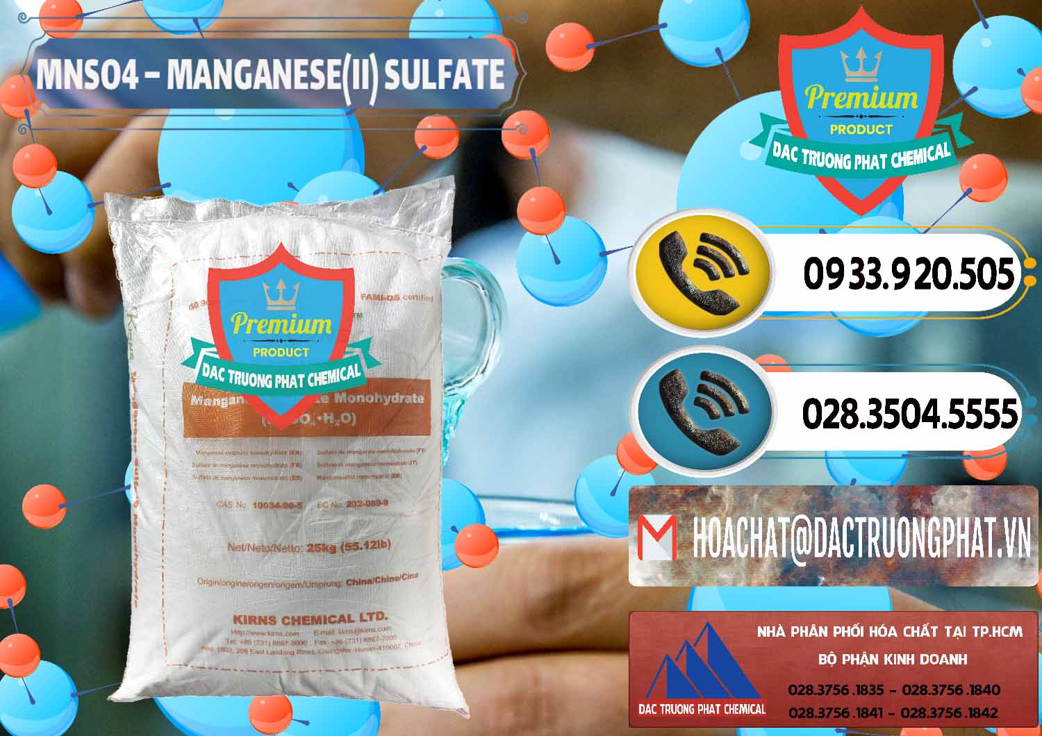 Cty cung cấp và bán MNSO4 – Manganese (II) Sulfate Kirns Trung Quốc China - 0095 - Đơn vị chuyên cung cấp - kinh doanh hóa chất tại TP.HCM - hoachatdetnhuom.vn