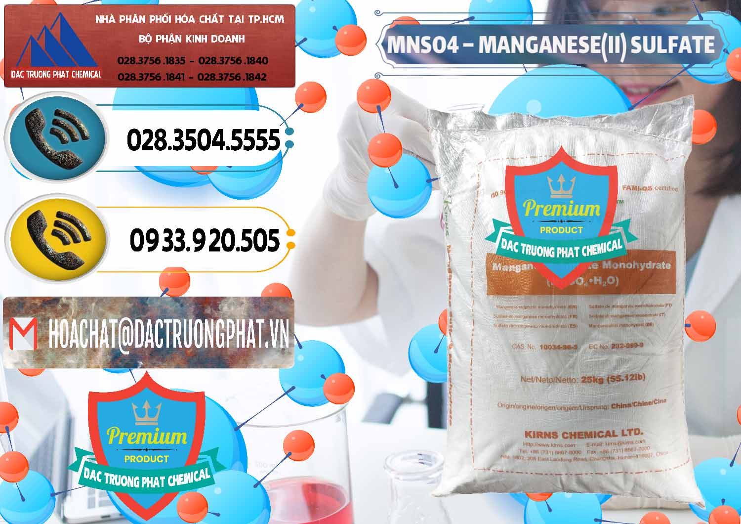 Công ty bán và phân phối MNSO4 – Manganese (II) Sulfate Kirns Trung Quốc China - 0095 - Đơn vị cung cấp - nhập khẩu hóa chất tại TP.HCM - hoachatdetnhuom.vn