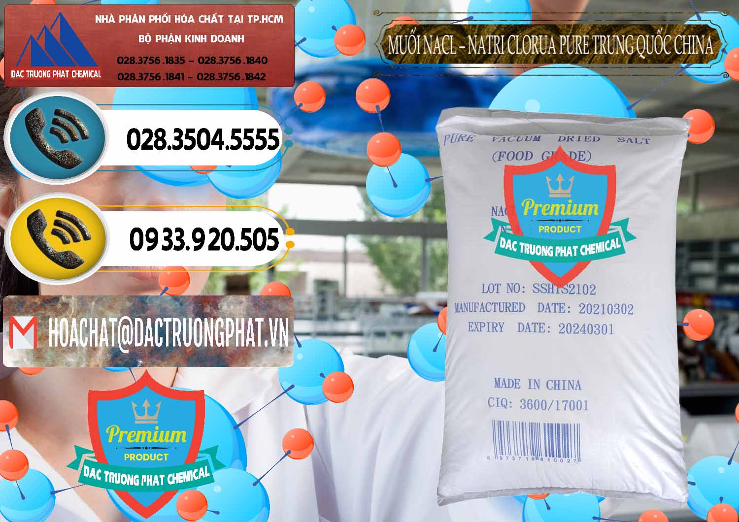 Công ty chuyên bán & phân phối Muối NaCL – Sodium Chloride Pure Trung Quốc China - 0230 - Cung cấp - nhập khẩu hóa chất tại TP.HCM - hoachatdetnhuom.vn