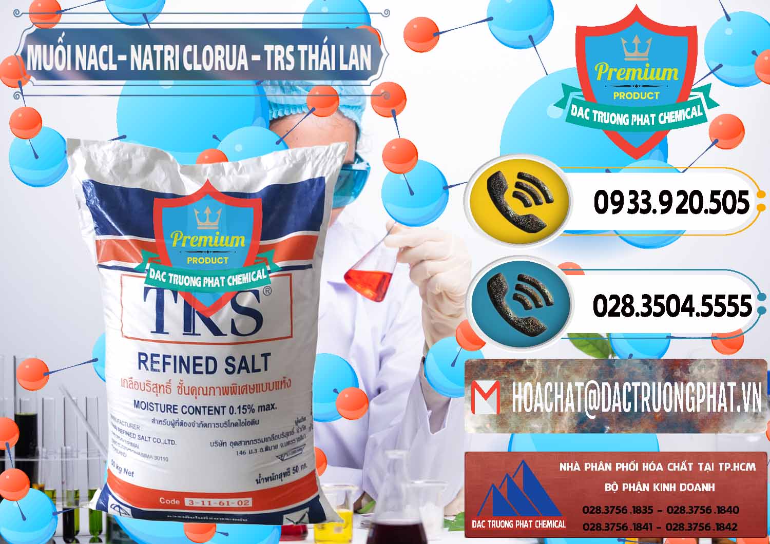 Nơi bán - phân phối Muối NaCL – Sodium Chloride TRS Thái Lan - 0096 - Chuyên nhập khẩu và cung cấp hóa chất tại TP.HCM - hoachatdetnhuom.vn