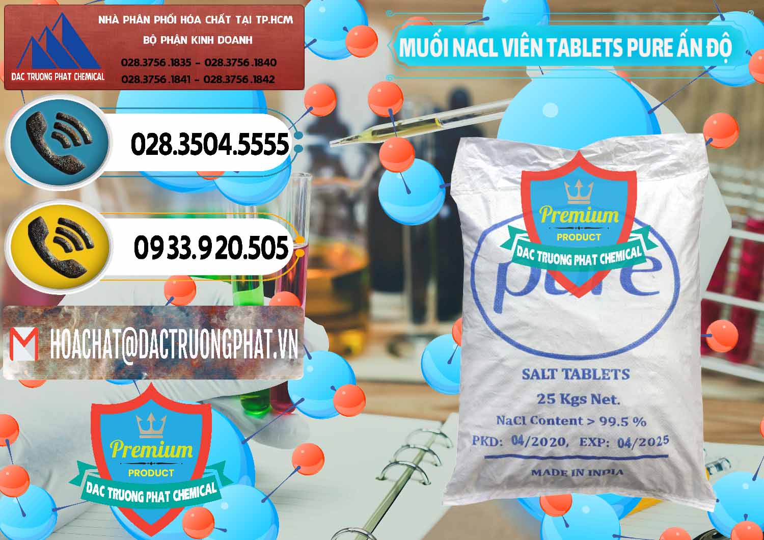 Cty phân phối - bán Muối NaCL – Sodium Chloride Dạng Viên Tablets Pure Ấn Độ India - 0294 - Cty chuyên cung cấp _ bán hóa chất tại TP.HCM - hoachatdetnhuom.vn