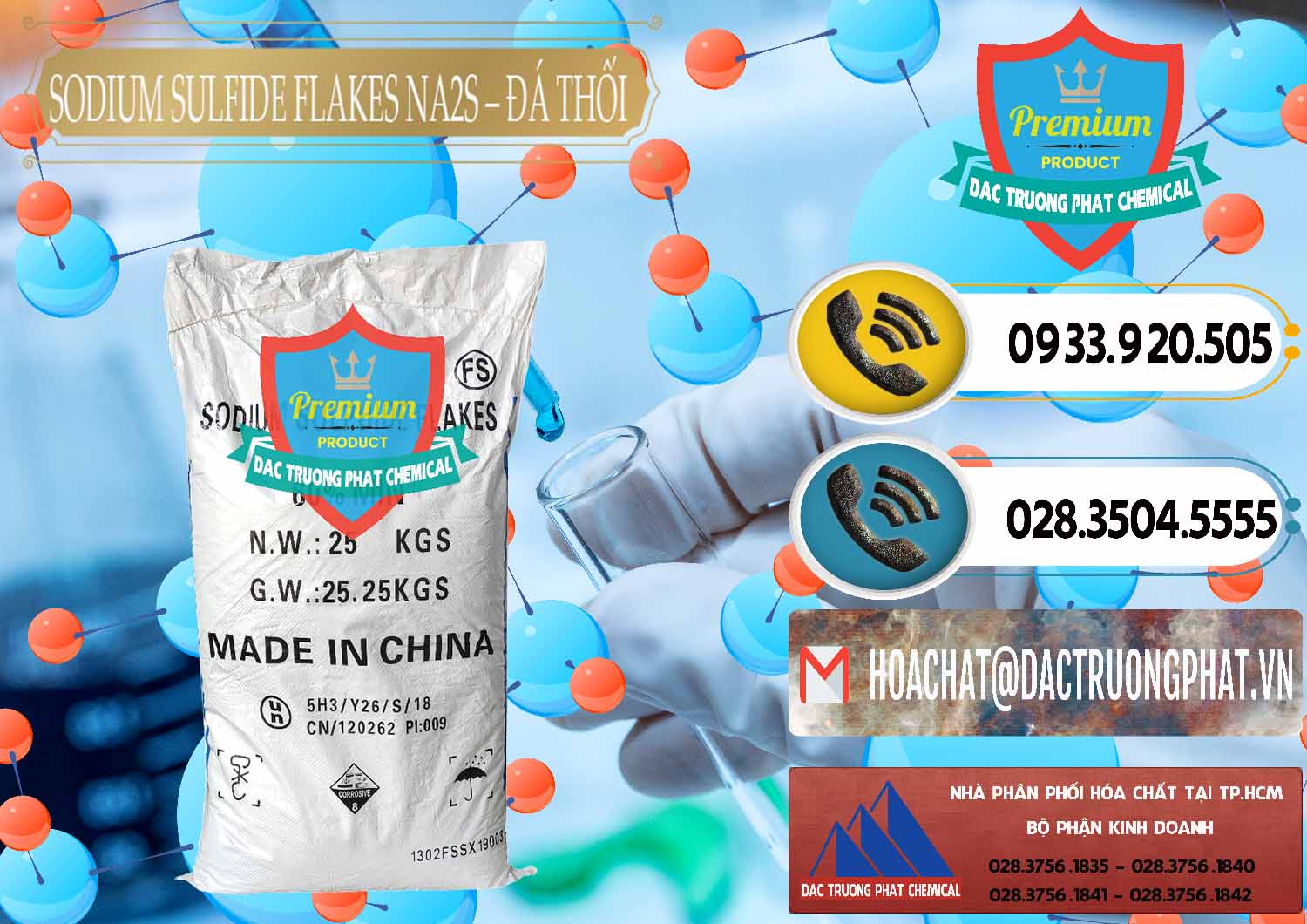 Nhà phân phối _ bán Sodium Sulfide Flakes NA2S – Đá Thối Đỏ Trung Quốc China - 0150 - Cty phân phối ( cung ứng ) hóa chất tại TP.HCM - hoachatdetnhuom.vn