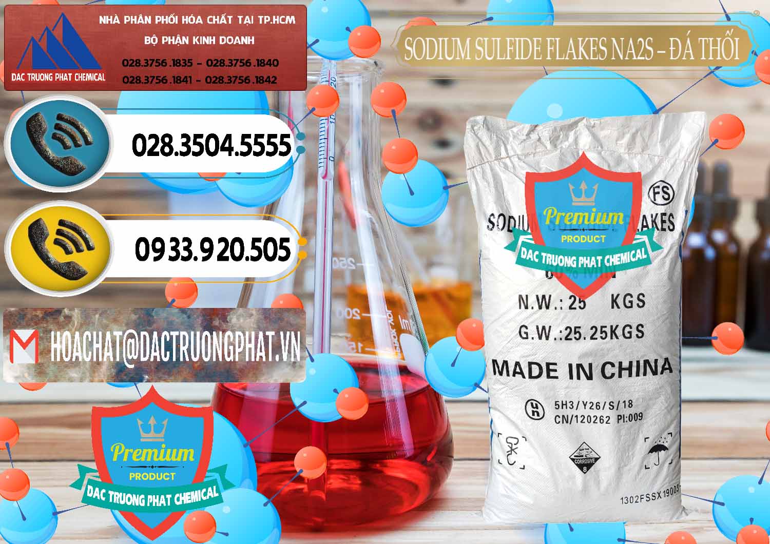 Nơi chuyên bán & cung cấp Sodium Sulfide Flakes NA2S – Đá Thối Đỏ Trung Quốc China - 0150 - Nhà phân phối _ nhập khẩu hóa chất tại TP.HCM - hoachatdetnhuom.vn