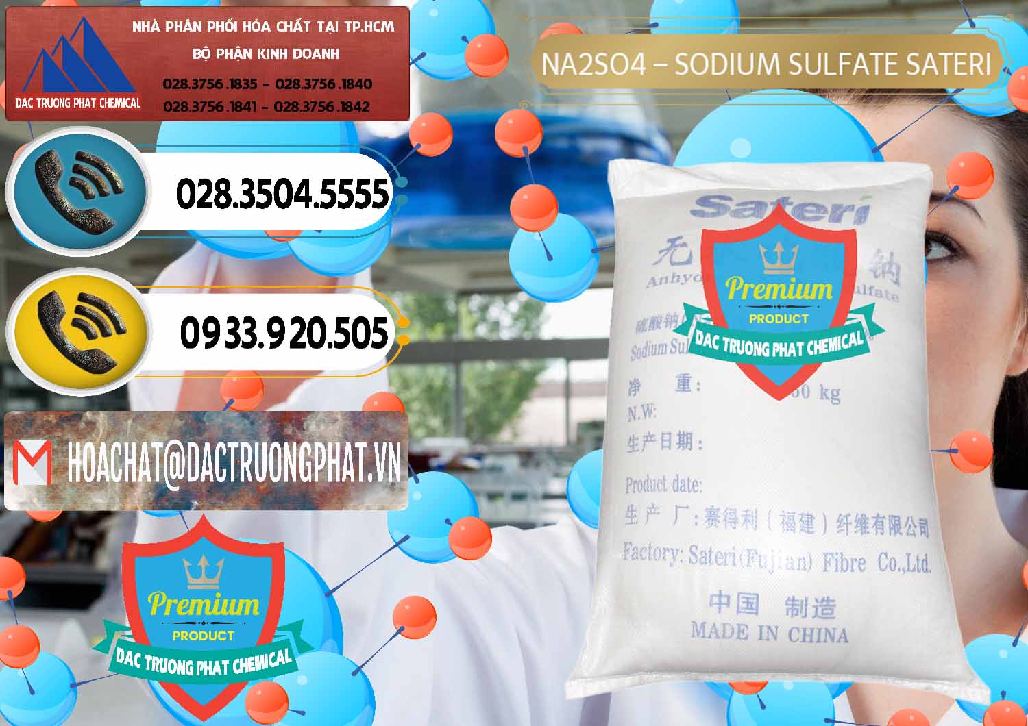 Nơi chuyên cung ứng \ bán Muối Sulfate Sodium Bột \ Muối Sulfate Sateri Trung Quốc China Cung ứng ( bán ) Sodium Sulphate - Muối Sunfat Na2SO4 Sateri Trung Quốc China - 0100 - Cty chuyên phân phối & kinh doanh hóa chất tại TP.HCM - hoachatdetnhuom.vn