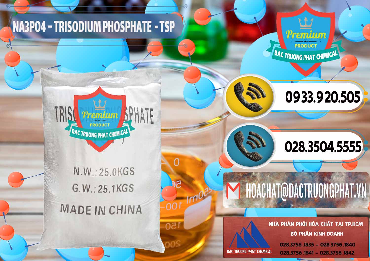 Cty chuyên bán - cung cấp Na3PO4 – Trisodium Phosphate Trung Quốc China TSP - 0103 - Công ty kinh doanh và cung cấp hóa chất tại TP.HCM - hoachatdetnhuom.vn