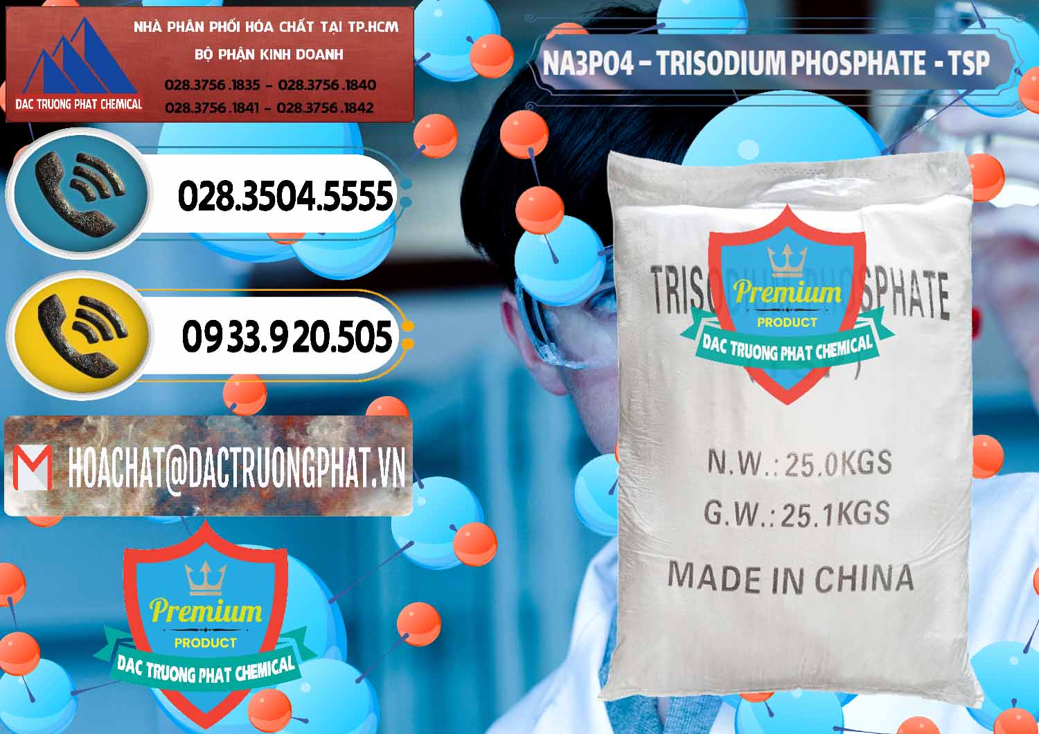 Nơi chuyên cung ứng và bán Na3PO4 – Trisodium Phosphate Trung Quốc China TSP - 0103 - Công ty cung cấp - bán hóa chất tại TP.HCM - hoachatdetnhuom.vn