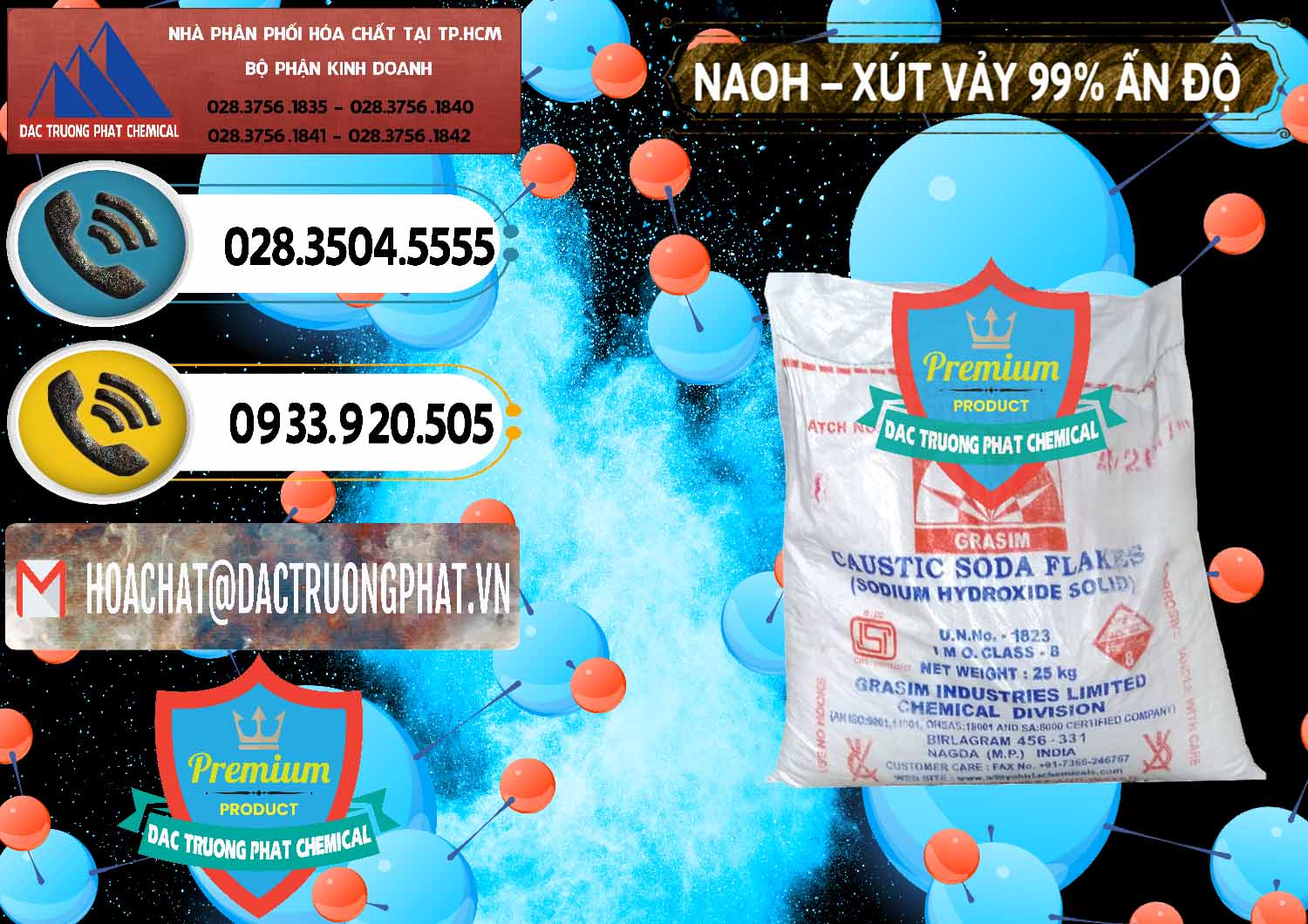Cung ứng & bán Xút Vảy - NaOH Vảy 99% Aditya Birla Grasim Ấn Độ India - 0171 - Cty chuyên phân phối - kinh doanh hóa chất tại TP.HCM - hoachatdetnhuom.vn