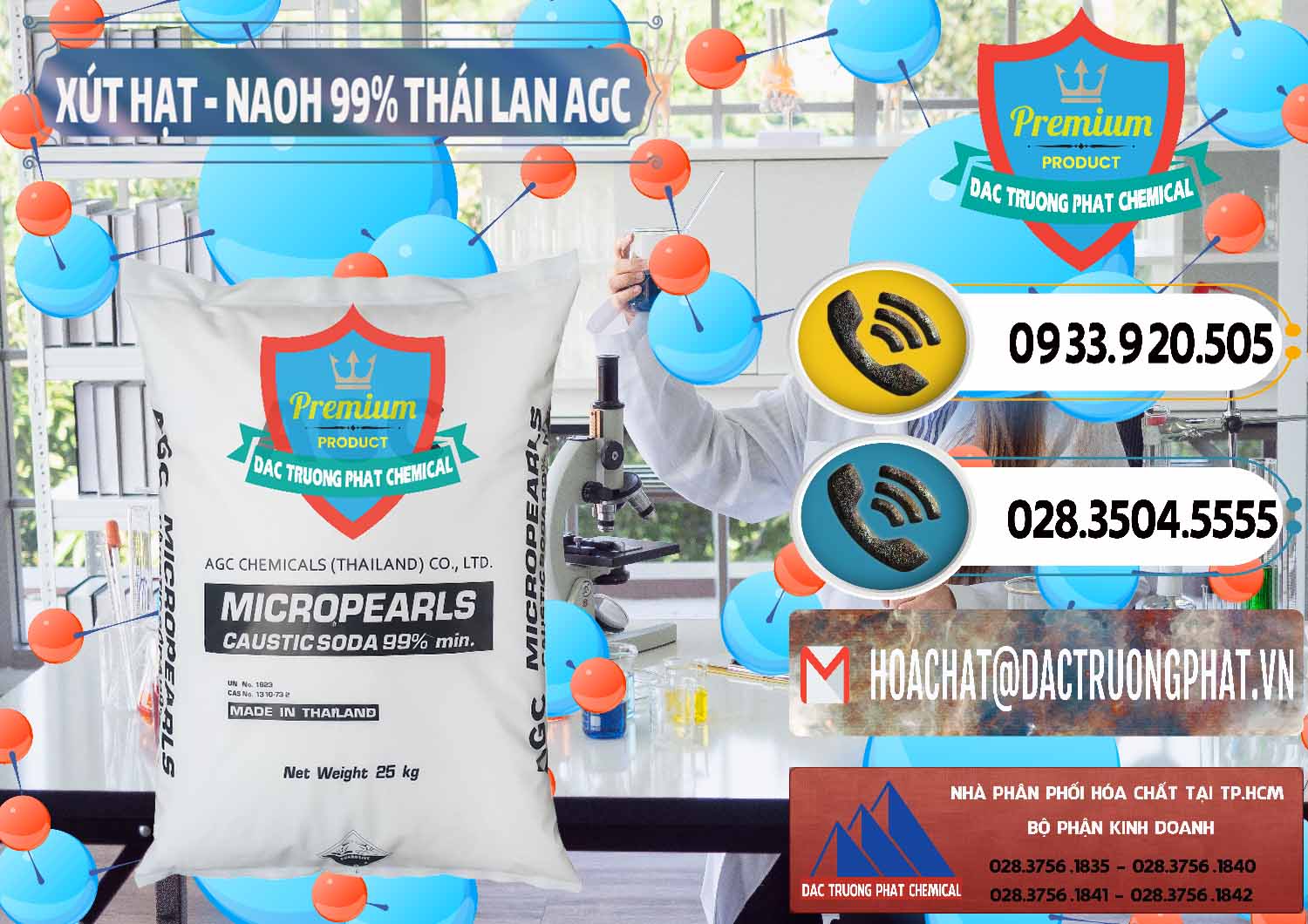 Công ty bán ( cung cấp ) Xút Hạt - NaOH Bột 99% AGC Thái Lan - 0168 - Công ty chuyên cung ứng _ phân phối hóa chất tại TP.HCM - hoachatdetnhuom.vn