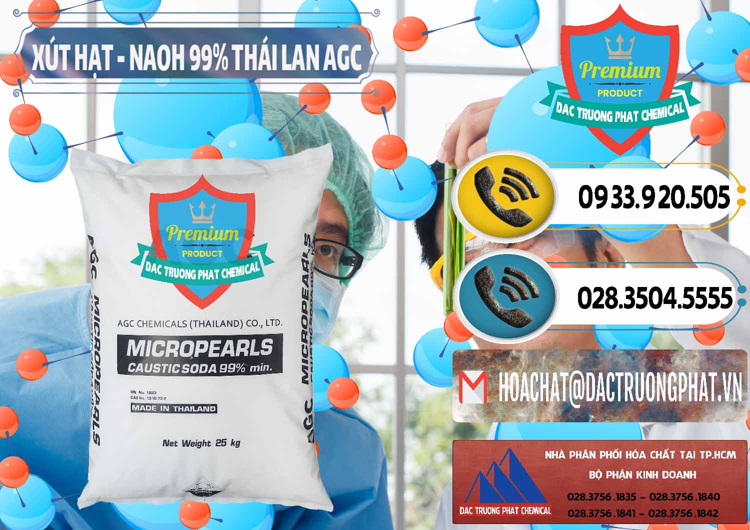 Công ty bán và cung ứng Xút Hạt - NaOH Bột 99% AGC Thái Lan - 0168 - Đơn vị chuyên cung cấp - bán hóa chất tại TP.HCM - hoachatdetnhuom.vn