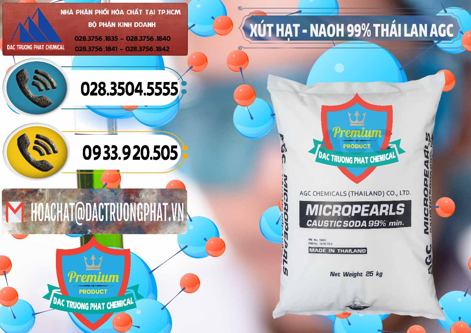 Công ty kinh doanh ( bán ) Xút Hạt - NaOH Bột 99% AGC Thái Lan - 0168 - Công ty kinh doanh - phân phối hóa chất tại TP.HCM - hoachatdetnhuom.vn