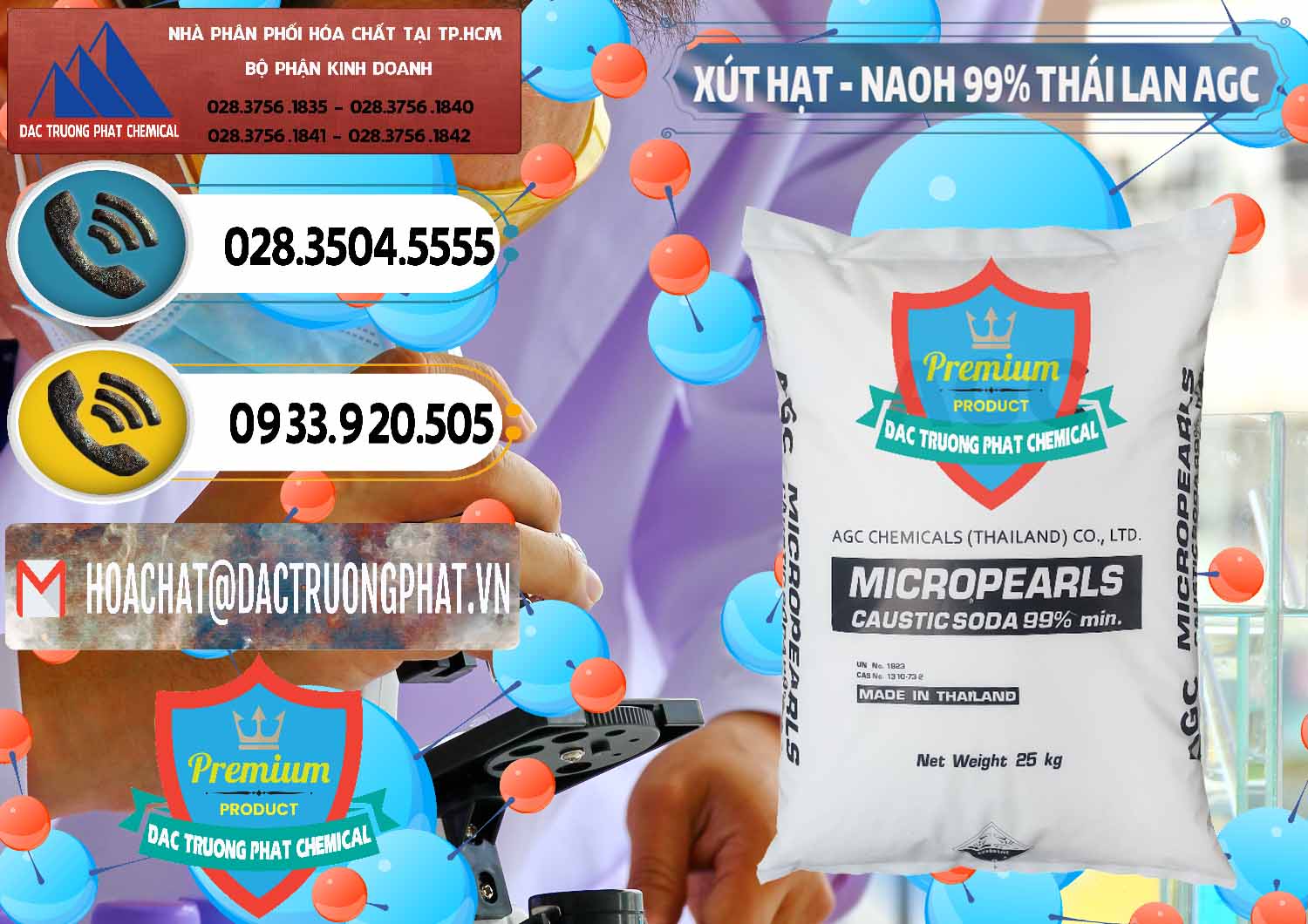Nơi bán và cung ứng Xút Hạt - NaOH Bột 99% AGC Thái Lan - 0168 - Bán và cung cấp hóa chất tại TP.HCM - hoachatdetnhuom.vn