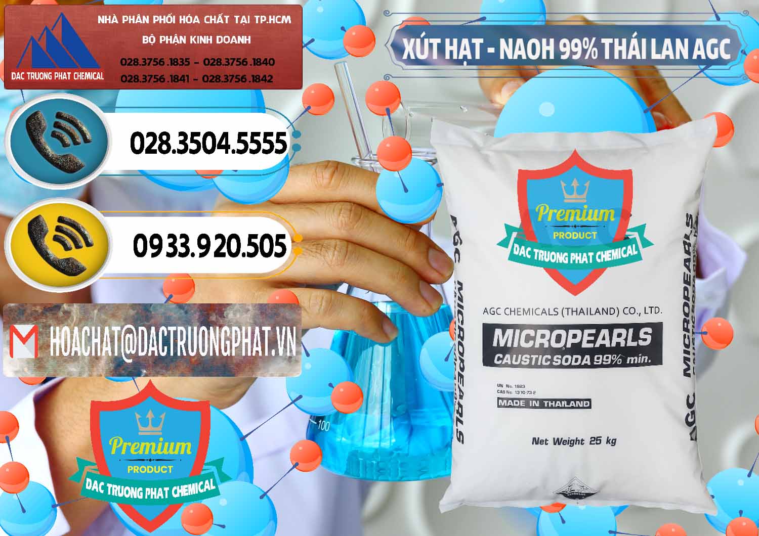 Đơn vị chuyên cung cấp và bán Xút Hạt - NaOH Bột 99% AGC Thái Lan - 0168 - Công ty chuyên phân phối & bán hóa chất tại TP.HCM - hoachatdetnhuom.vn