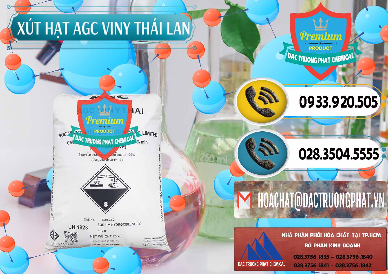 Chuyên bán ( cung cấp ) Xút Hạt - NaOH Bột 99% AGC Viny Thái Lan - 0399 - Chuyên phân phối và cung cấp hóa chất tại TP.HCM - hoachatdetnhuom.vn