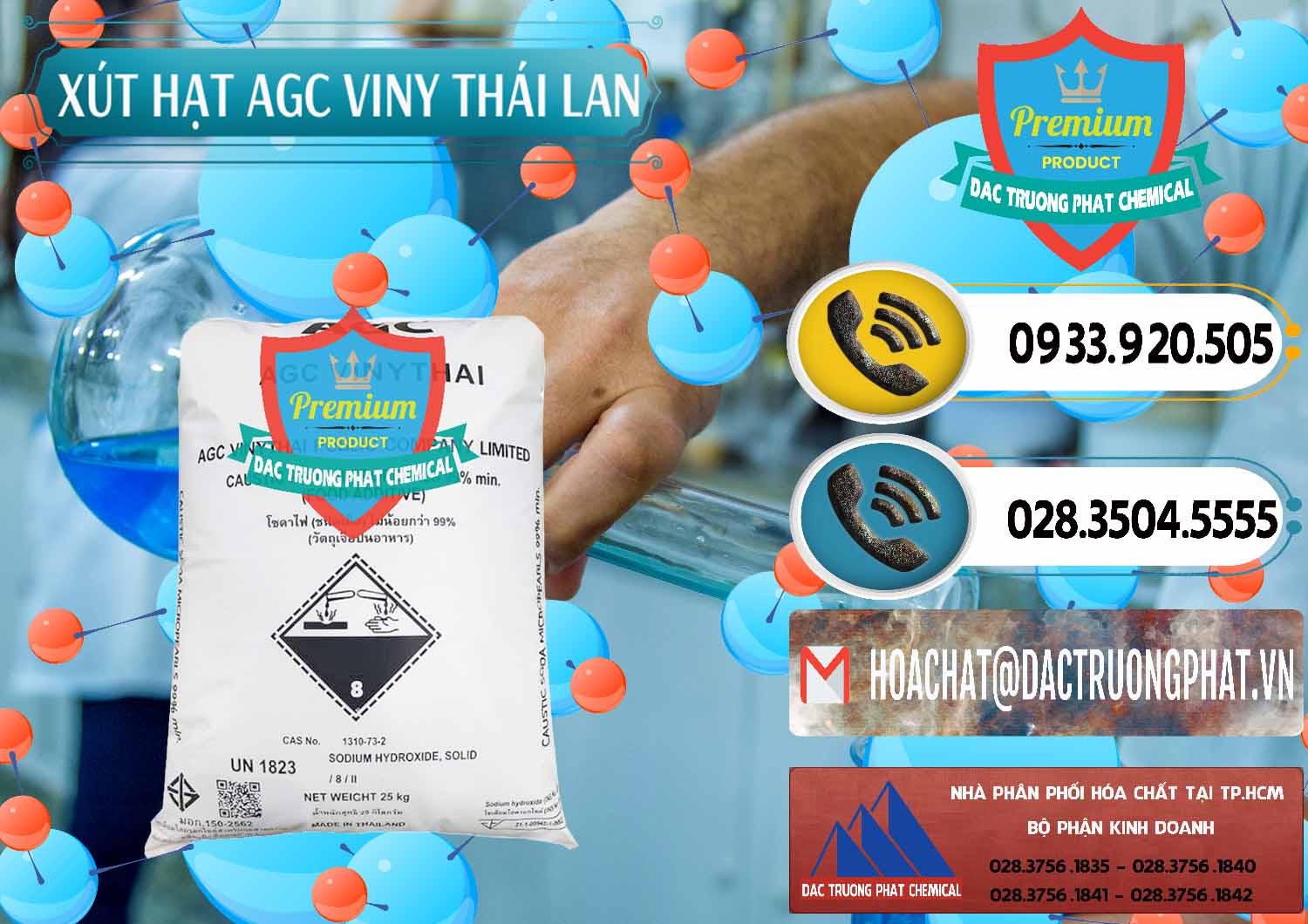 Công ty kinh doanh _ bán Xút Hạt - NaOH Bột 99% AGC Viny Thái Lan - 0399 - Chuyên cung ứng - phân phối hóa chất tại TP.HCM - hoachatdetnhuom.vn