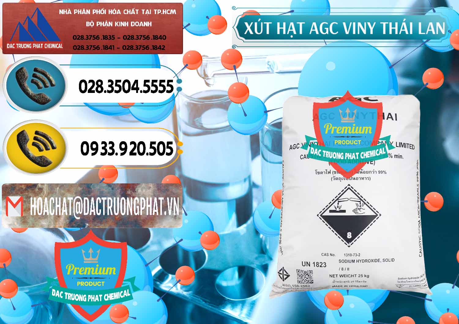 Đơn vị chuyên nhập khẩu - bán Xút Hạt - NaOH Bột 99% AGC Viny Thái Lan - 0399 - Nơi chuyên kinh doanh ( phân phối ) hóa chất tại TP.HCM - hoachatdetnhuom.vn