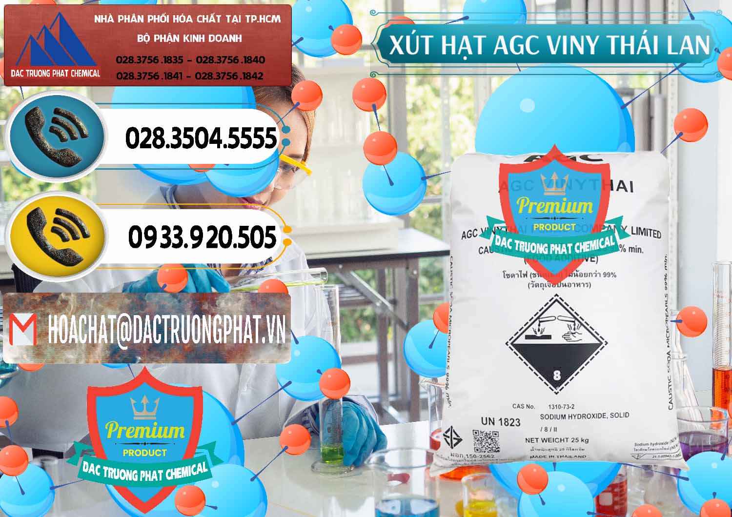 Đơn vị chuyên bán _ cung ứng Xút Hạt - NaOH Bột 99% AGC Viny Thái Lan - 0399 - Nhà phân phối - cung cấp hóa chất tại TP.HCM - hoachatdetnhuom.vn