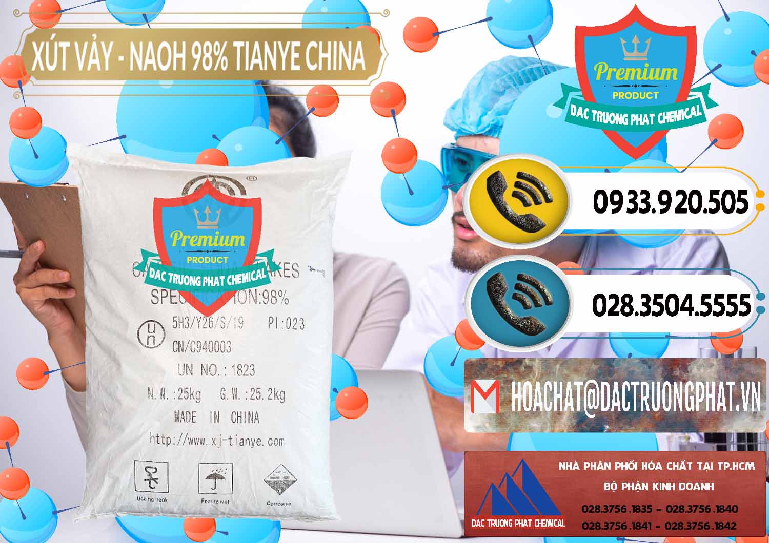 Đơn vị chuyên bán và phân phối Xút Vảy - NaOH Vảy 98% Tianye Trung Quốc China - 0177 - Đơn vị chuyên cung cấp và kinh doanh hóa chất tại TP.HCM - hoachatdetnhuom.vn