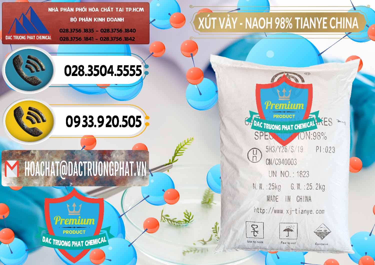 Cty cung cấp ( bán ) Xút Vảy - NaOH Vảy 98% Tianye Trung Quốc China - 0177 - Nhà cung cấp & phân phối hóa chất tại TP.HCM - hoachatdetnhuom.vn