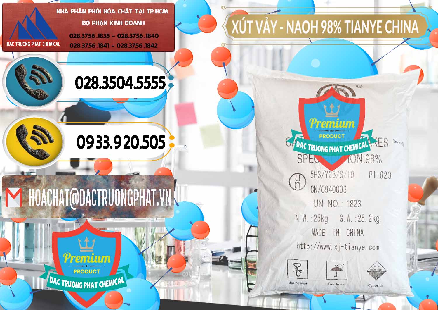 Cty bán & cung ứng Xút Vảy - NaOH Vảy 98% Tianye Trung Quốc China - 0177 - Chuyên cung cấp _ kinh doanh hóa chất tại TP.HCM - hoachatdetnhuom.vn