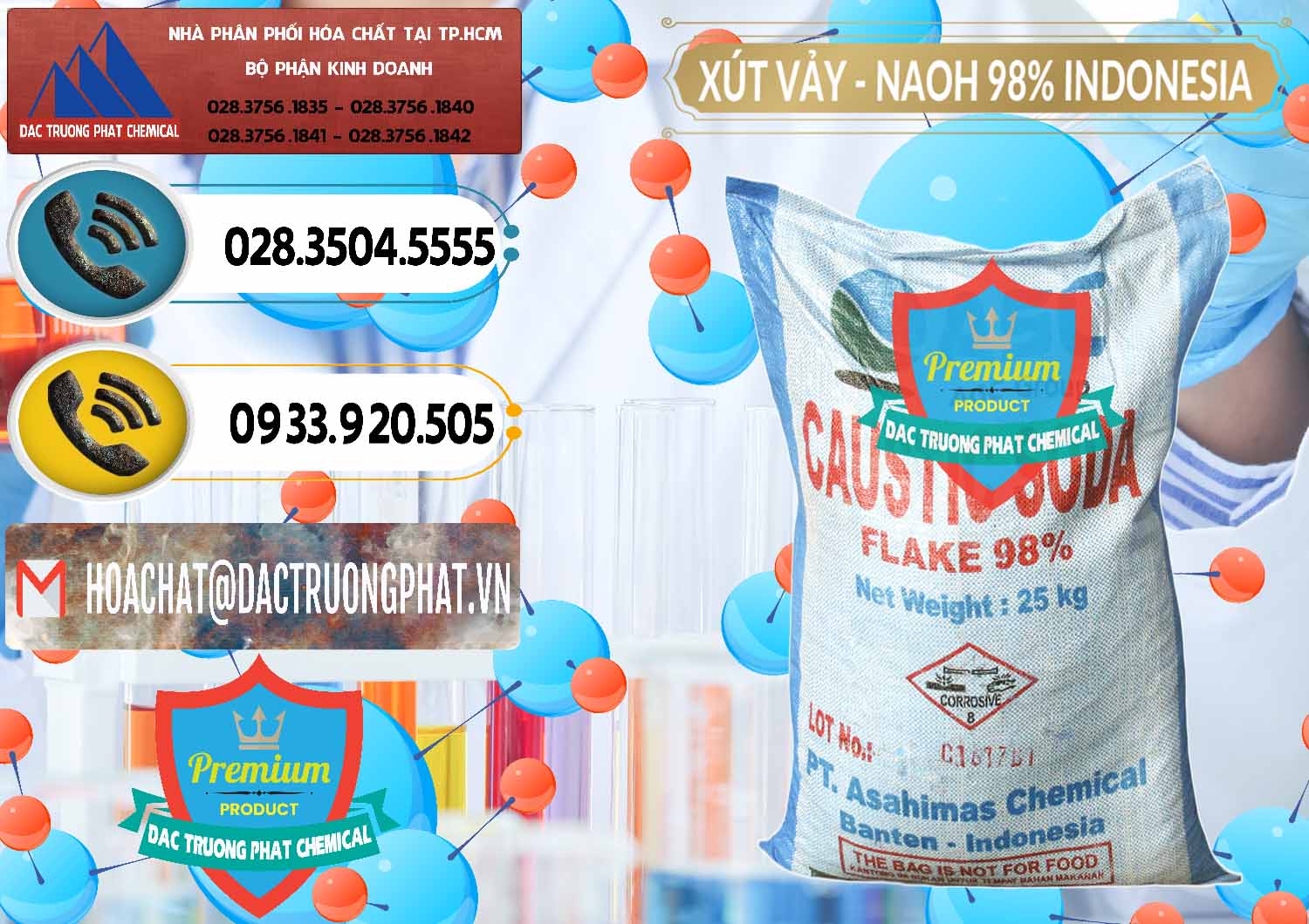 Cty chuyên kinh doanh - bán Xút Vảy - NaOH Vảy 98% ASC Indonesia - 0172 - Nơi phân phối _ cung cấp hóa chất tại TP.HCM - hoachatdetnhuom.vn