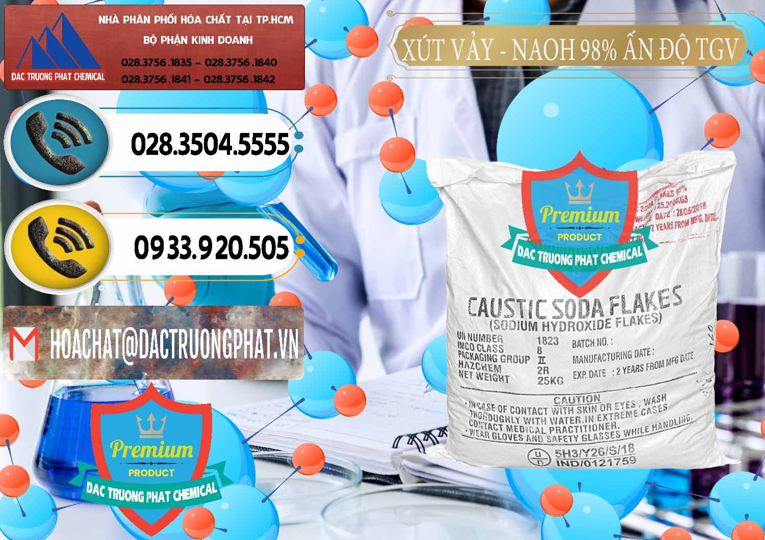 Cty cung cấp Œ bán hóa chất Natri Hidroxit Rắn Þ Caustic Soda Flakes 98% TGV Ấn Độ India Đơn vị chuyên cung cấp - bán Xút Vảy - NaOH Vảy 98% TGV Ấn Độ India - 0169 - Cty nhập khẩu và phân phối hóa chất tại TP.HCM - hoachatdetnhuom.vn