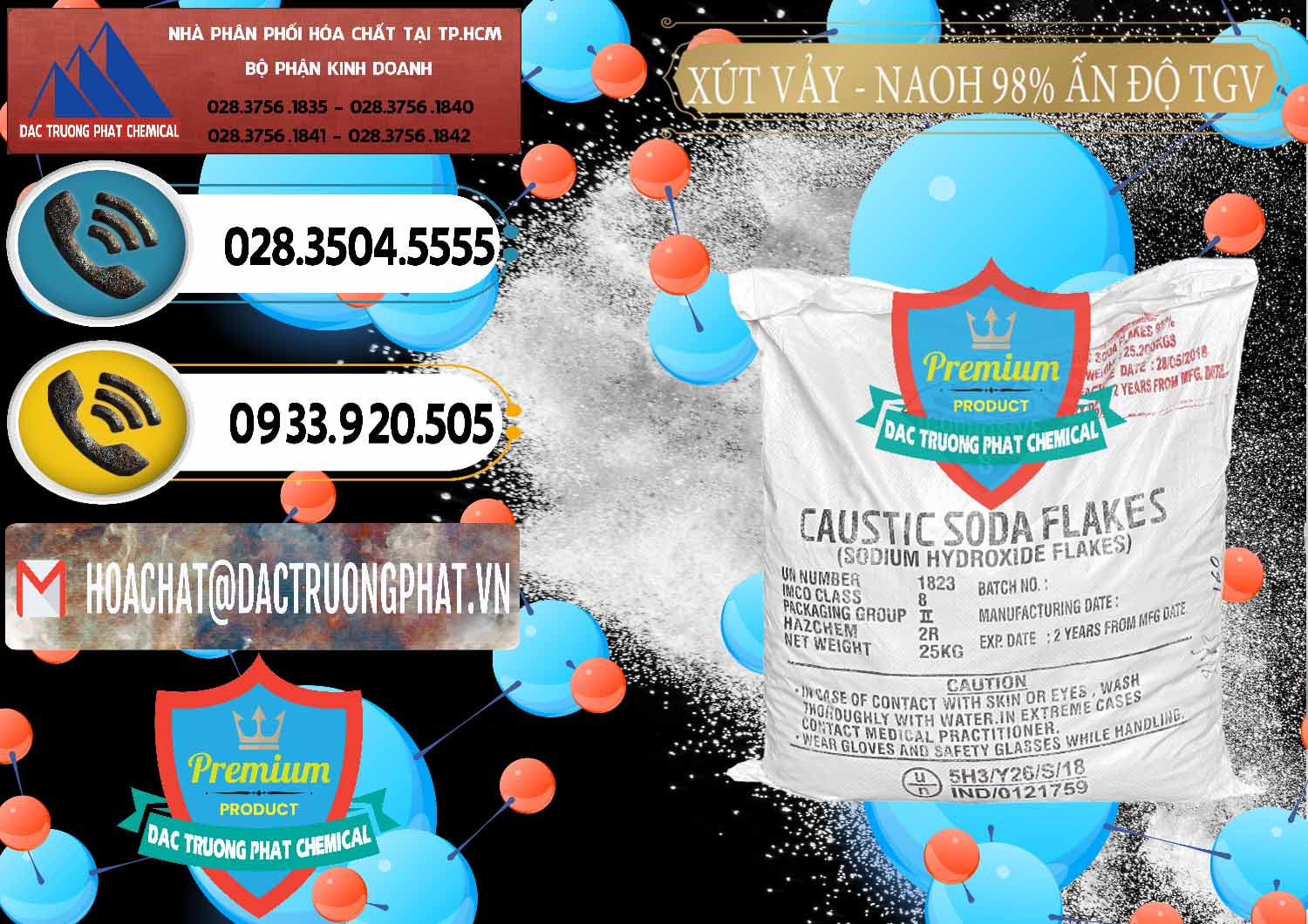 Đơn vị chuyên bán © kinh doanh Sodium Hydroxide Dạng Vảy Khô ß Xút NaOH Vảy 98% TGV Ấn Độ India Đơn vị nhập khẩu ( bán ) Xút Vảy - NaOH Vảy 98% TGV Ấn Độ India - 0169 - Cty cung cấp - phân phối hóa chất tại TP.HCM - hoachatdetnhuom.vn