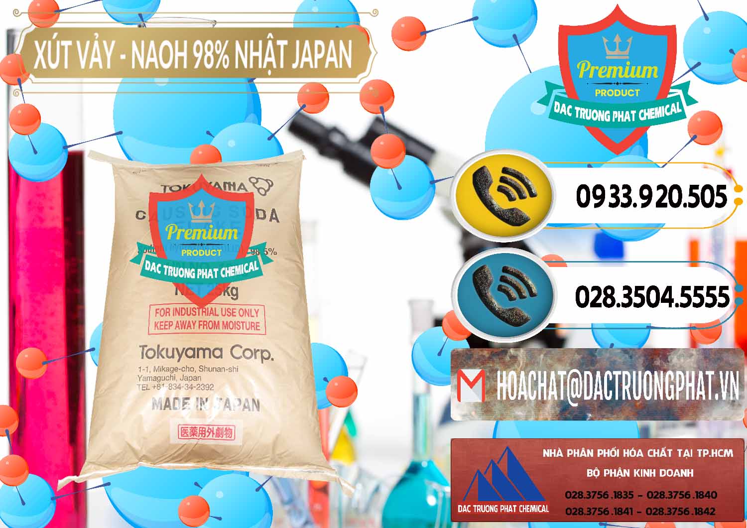 Nơi chuyên bán và phân phối Xút Vảy - NaOH Vảy 98% Tokuyama Nhật Bản Japan - 0173 - Nhập khẩu & cung cấp hóa chất tại TP.HCM - hoachatdetnhuom.vn