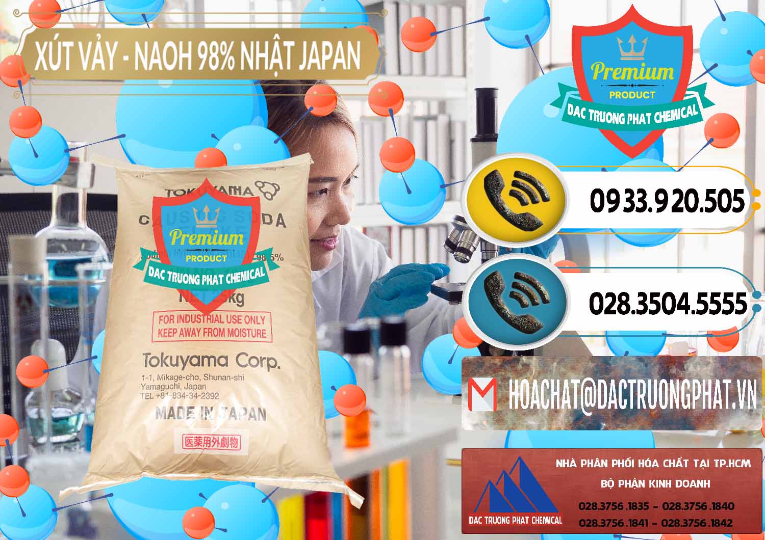 Công ty nhập khẩu ( bán ) Xút Vảy - NaOH Vảy 98% Tokuyama Nhật Bản Japan - 0173 - Nhà cung cấp - bán hóa chất tại TP.HCM - hoachatdetnhuom.vn
