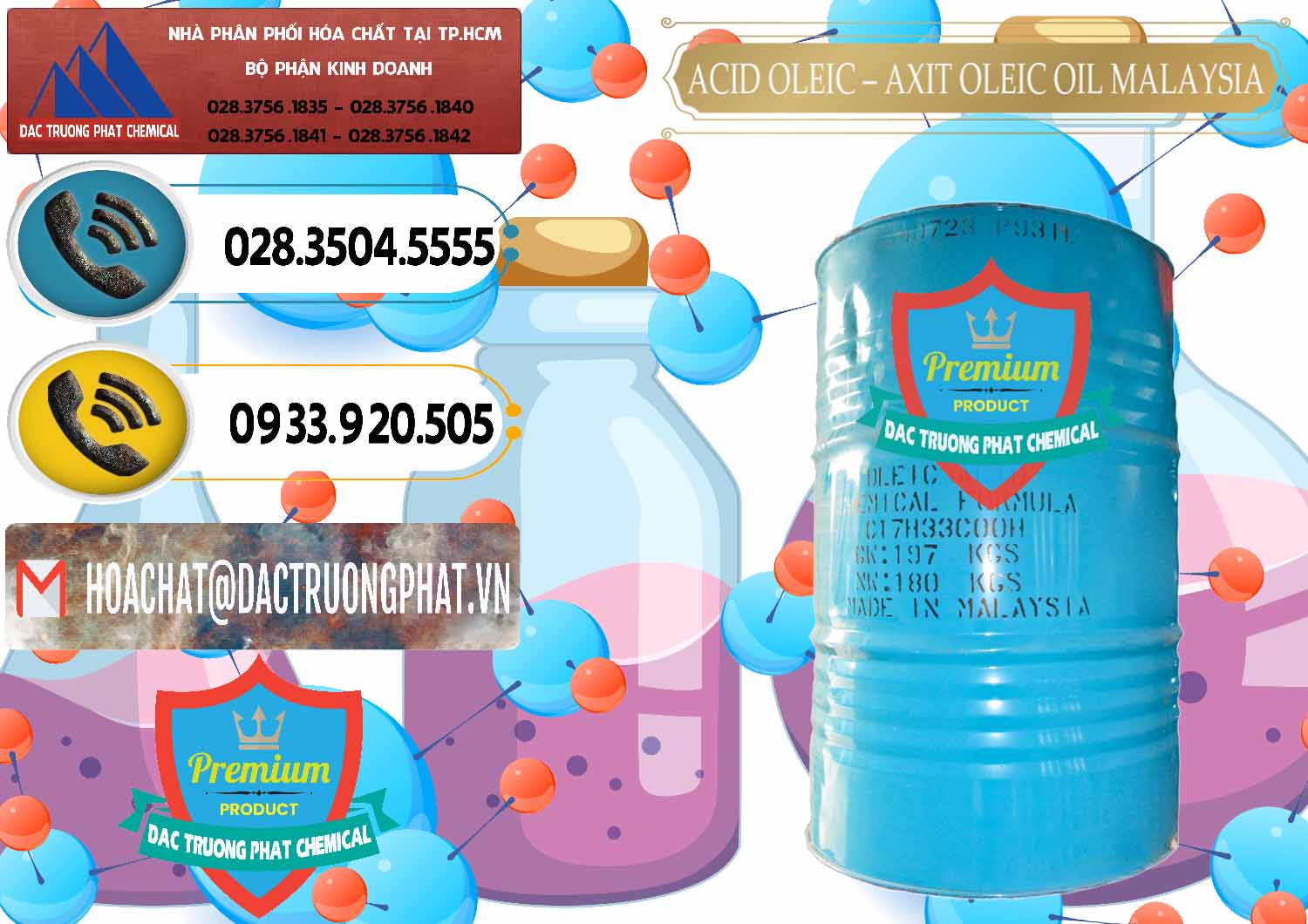Cung ứng - bán Acid Oleic – Axit Oleic Oil Malaysia - 0013 - Chuyên kinh doanh & phân phối hóa chất tại TP.HCM - hoachatdetnhuom.vn