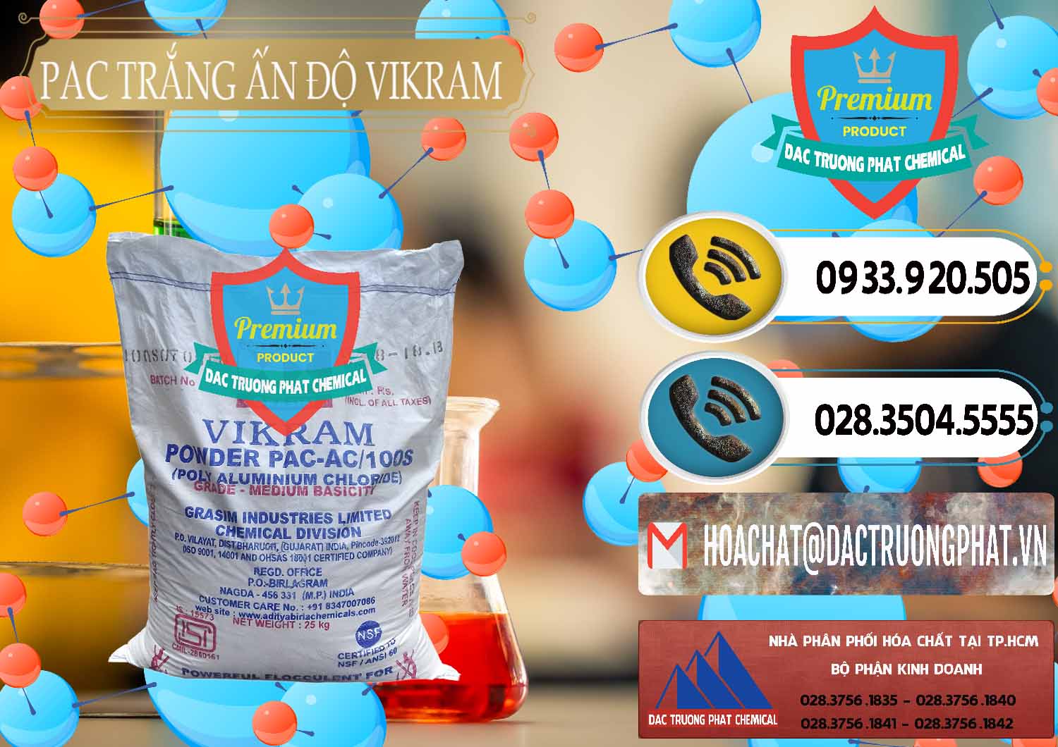 Nhà cung ứng _ bán PAC - Polyaluminium Chloride Ấn Độ India Vikram - 0120 - Nhà cung cấp ( phân phối ) hóa chất tại TP.HCM - hoachatdetnhuom.vn