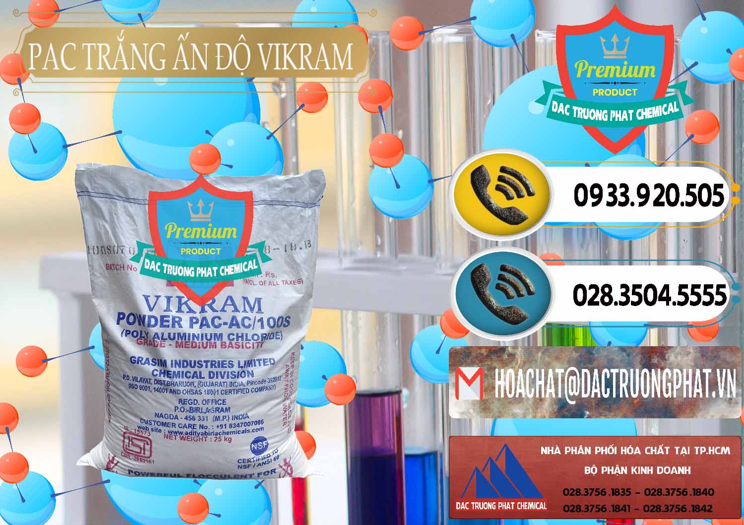 Đơn vị chuyên cung ứng ( bán ) PAC - Polyaluminium Chloride Ấn Độ India Vikram - 0120 - Nhà cung cấp & phân phối hóa chất tại TP.HCM - hoachatdetnhuom.vn