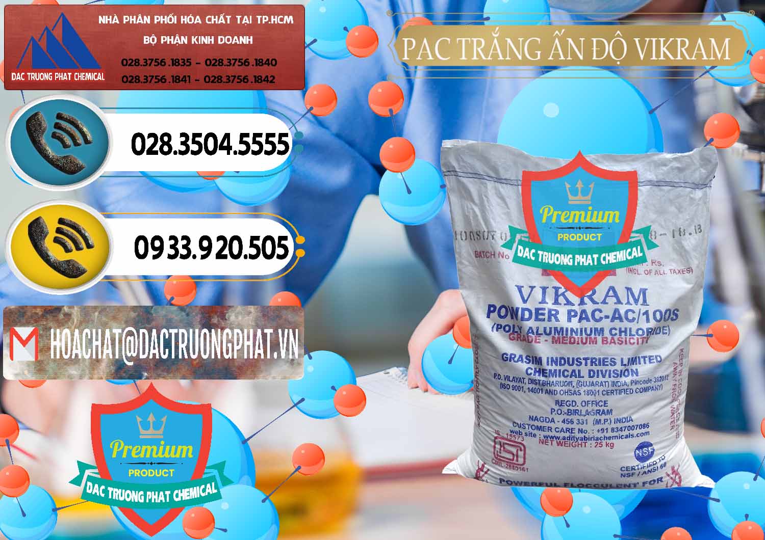 Chuyên kinh doanh - bán PAC - Polyaluminium Chloride Ấn Độ India Vikram - 0120 - Đơn vị cung cấp và phân phối hóa chất tại TP.HCM - hoachatdetnhuom.vn